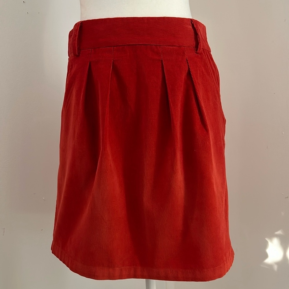 Criss Cross Light Rust Corduroy Skirt sz M